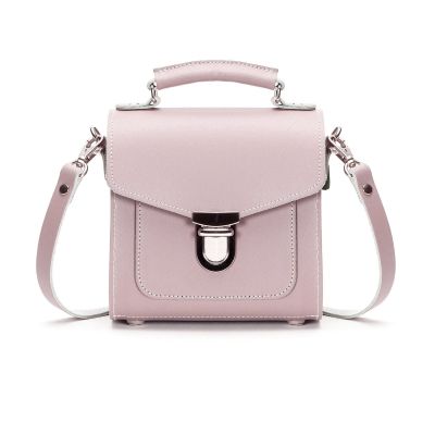 Zatchels Handmade Leather Sugarcube Handbag - Rose Quartz